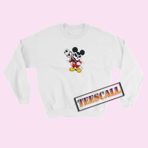 Sweatshirts Mickey Mouse Skull Cartoon